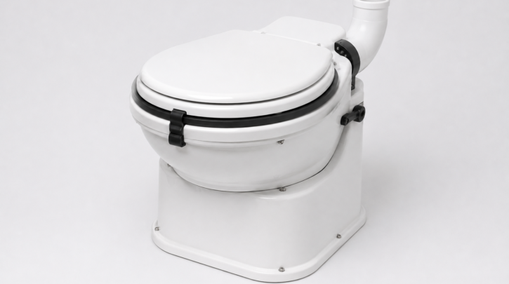The Air Head composting toilet in its marine configuration