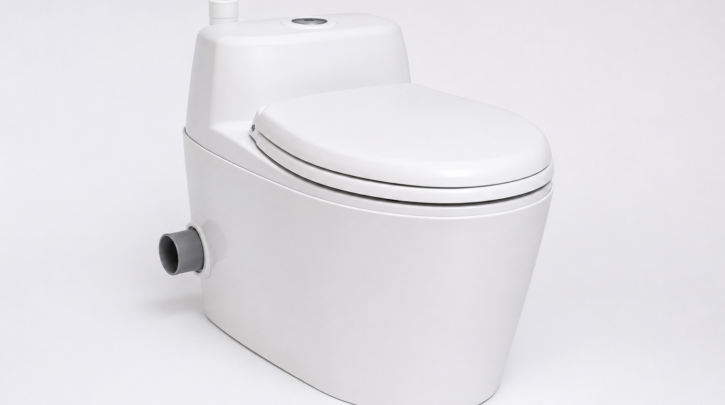 The Separett Villa composting toilet shown at a three-quarter angle